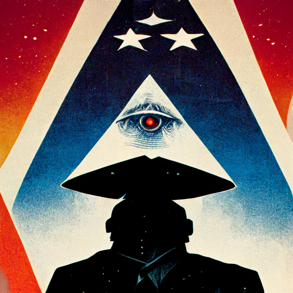 AI generated graphic of Illuminati "All Seeing Eye"